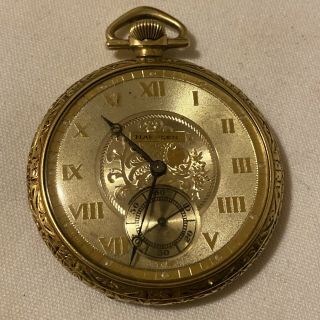 1917 Hamden Nathan Hale Gold Filled Pocket Watch 15 Jewels 3615496