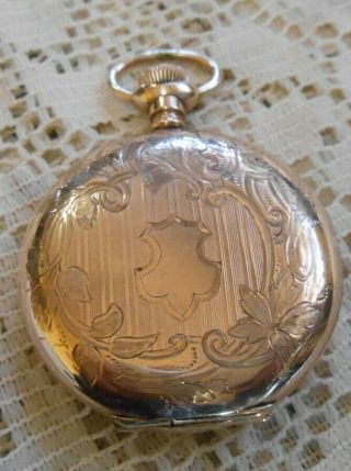 42 Vintage Elgin Pocket Watch Gold Filled Hunter Case 6s 7 Jewel
