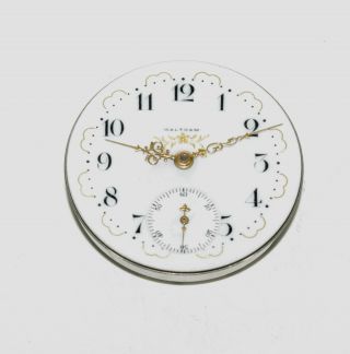 Waltham Vintage Pocket Watch Movement 16 Size 17 Jewel Parts/repair Kd20 - 178