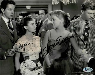 Ann Blythe & Joan Evans Our Very Own Hand Signed B&w 8x10 Bas Y45003