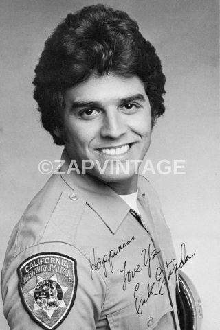Vtg Erik Estrada California Highway Patrol In The Movie Signed Photo 1293