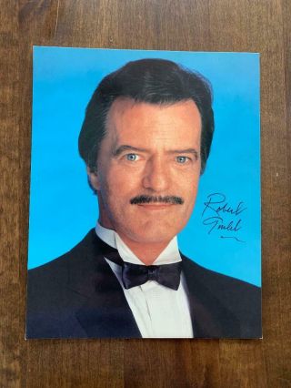 Singer/actor Robert Goulet - Autographed/signed 8 X 10 Photo - Young