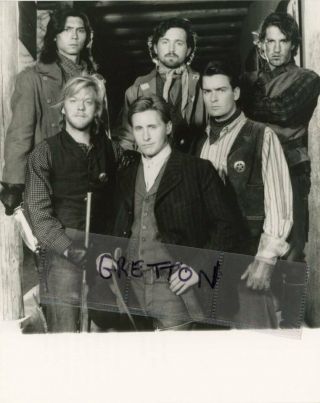 Young Guns Cast Western Rare Photo