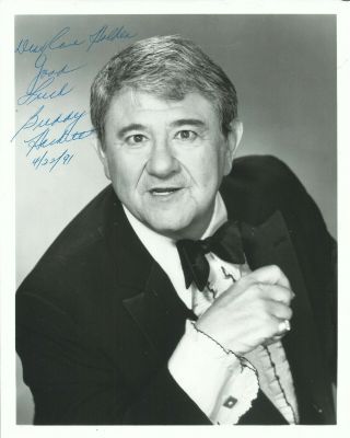 Buddy Hackett & Vintage Hand Signed Autographed Photo D.  2003