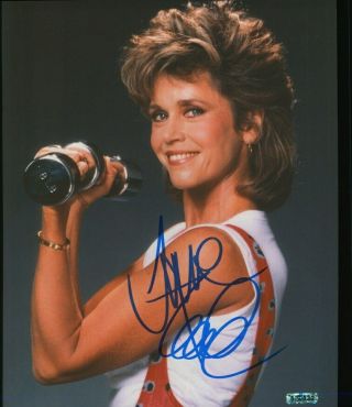 Jane Fonda 8x10 Autographed Photo Actress Political Activist Academy Award