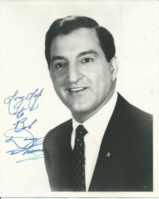 Danny Thomas Vintage Matte Hand Signed Autographed Photo To Hawaii Pastor