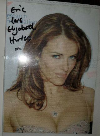 Elizabeth Hurley Signed 4x6 Photo Picture Autographed