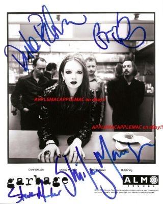 Signed Autographed Garbage 8x10 Photo Shirley Manson - Reprint