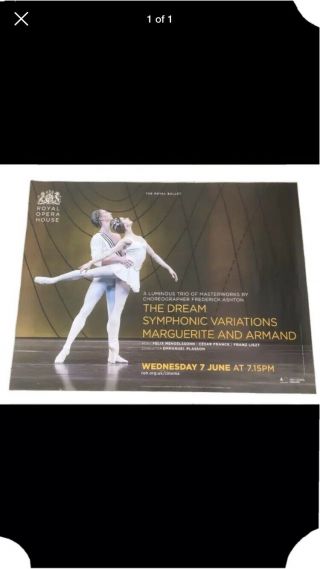 Dream Symphonic Variations Royal Opera House Uk Quad Movie Poster