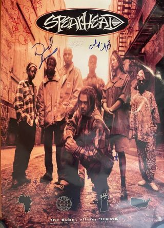 Spearhead (michael Franti) | Rare Signed | Home Album Autographed Poster