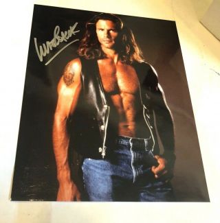 Signed 8 X 10 Color Photo Of Lorenzo Lamas,  Signed In Silver Pen In 2004