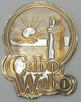 Rare Cabo Wabo Tequila 3rd Generation Bottle Foil Label - Sammy Hagar,  Van Halen