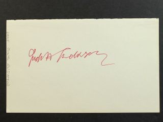 Judith Anderson (1897 - 1992) Autograph 5 X 8 1/4 Album Page,  Hal Holbrook