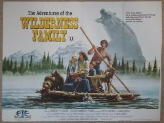 Adventures Of The Wilderness Family 1977 British Quad Cinema Poster