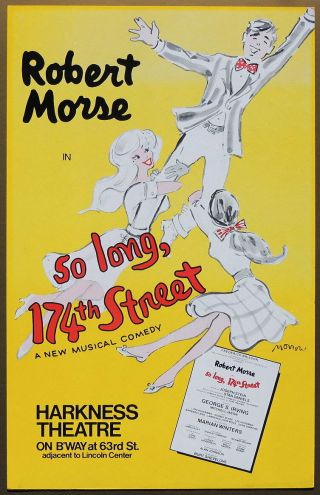 Triton Offers 1976 Broadway Poster So Long 174th Street Robert Morse