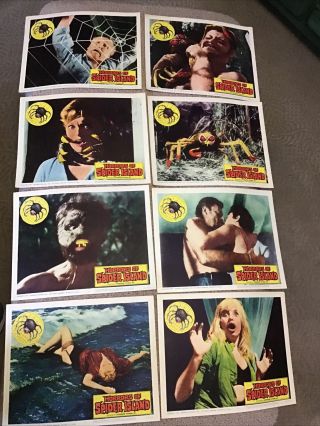 Vintage Movie Orig Lobby Card Set 11x14 Horrors Of Spider Island 1965 Monster
