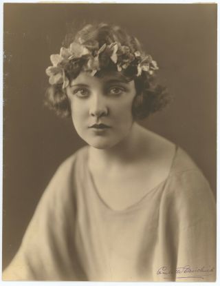 Stage & Screen Star Justine Johnstone 1920 Signed Charlotte Fairchild Photograph