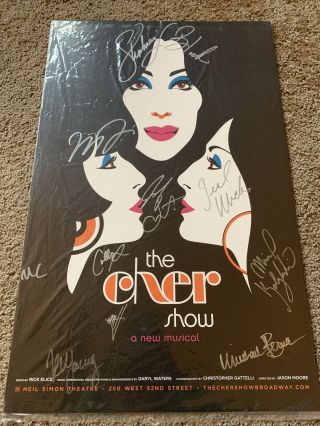 Cher Show Broadway Stephanie J Block Signed Poster