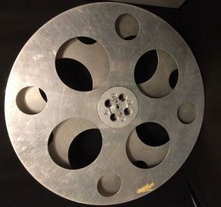 Vintage Goldberg Brothers Film Movie Reel Aluminum Ez Hub 35mm Huge 23 " Wall Art