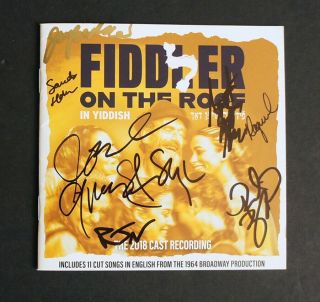 Signed Fiddler On The Roof 2018 Cast Album By Joel Grey & Cast In Yiddish Wow