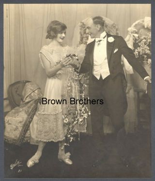 1921 Broadway Marilyn Miller & Leon Errol Oversized Dbw Photo By White - Bb