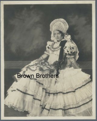 Vintage 1929 Ziegfeld Theatre Susan Fleming " Rio Rita " Oversized Dbw Photo - Bb