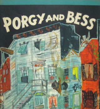 Porgy And Bess Souvenir Program 1953 Musical Callaway Leslie Scott Helen Thigpen