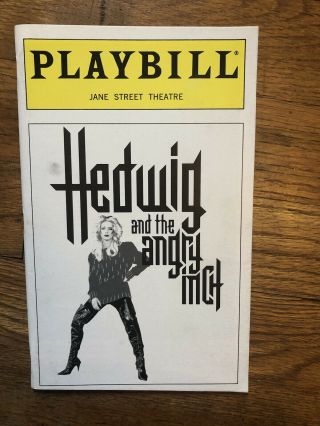 Hedwig And The Angry Inch Off Broadway Playbill John Cameron Mitchell