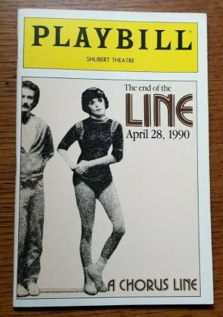 A Chorus Line Final Performance Playbill 4/28/90