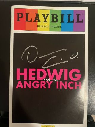 Darren Criss Signed Hedwig And The Angry Inch 2015 Pride Playbill