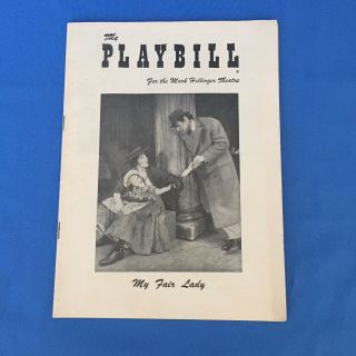 Playbill My Fair Lady Orig Bdwy Rex Harrison Julie Andrews Opening Night 3/15/56
