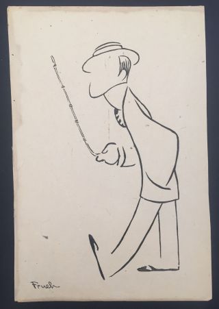 George M.  Cohan (entertainer) : Caricature From " Stage Folk " By Frueh