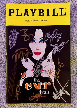 The Cher Show Opening Night Playbill Cast - Signed Broadway Cast
