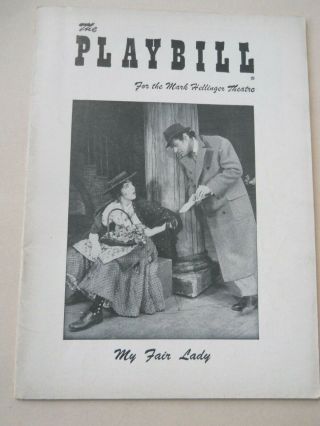 July 16 - 1956 - Mark Hellinger Theatre Playbill - My Fair Lady - Julie Andrews