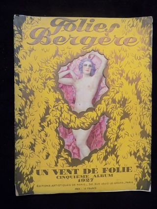 1927 Folies Bergere Program Album Josephine Baker