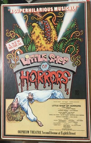 Vintage Little Shop Of Horrors Orpheum Theatre 14 X 22 Broadway Lobby Card