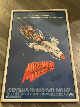 Airplane Ii The Sequel 1982 Movie Poster Signed By Robert Hays