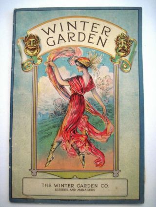 1915 Theatre Program " Winter Garden " Playing " The Passing Show Of 1915 "