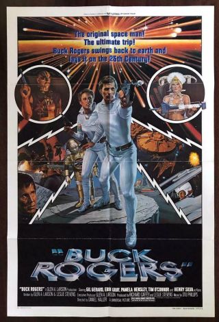 Buck Rogers 1979 Gil Gerard Sci Fi Fantasy Cult Style B Movie Poster