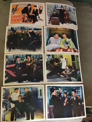 Vintage Movie Orig Lobby Card Set 11x14 Best Of Laurel Hardy