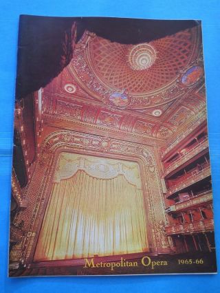 January 25 - 1966 - Metropolitan Opera Program - Tosca - Franco Corelli