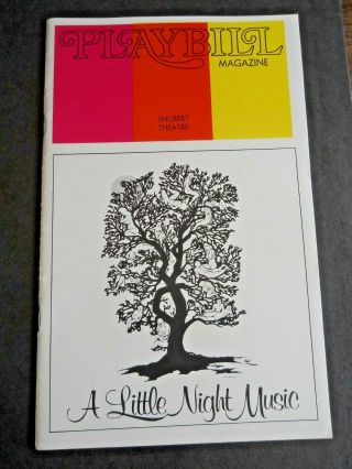 April 1973 - The Shubert Theatre Playbill - A Little Night Music - Glynis Johns