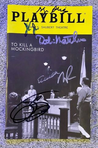To Kill A Mockingbird Cast Signed Playbill - Broadway Cast