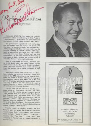 Call Me Madam Program Signed by ETHEL MERMAN Richard Eastham and others 3