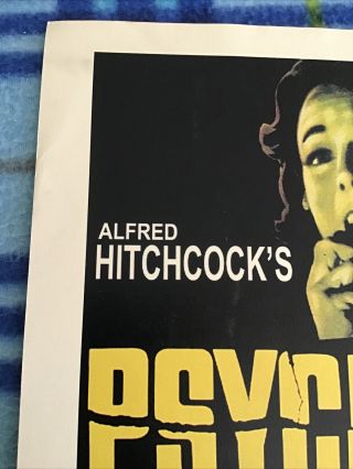 VINTAGE MOVIE POSTER THEATER ALFRED HITCHCOCKS PSYCHO 11x14 HORROR 1960 2