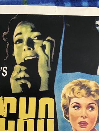VINTAGE MOVIE POSTER THEATER ALFRED HITCHCOCKS PSYCHO 11x14 HORROR 1960 3