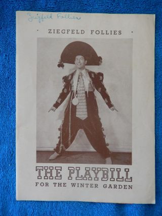 Ziegfeld Follies - Winter Garden Theatre Playbill - August 1st,  1943 - Berle