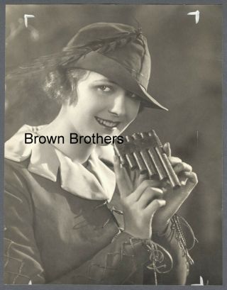 Vintage 1925 Broadway Play Marilyn Miller Peter Pan Oversized Dbw Photo 4 - Bb