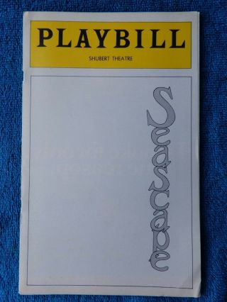 Seascape - Sam S.  Shubert Theatre Playbill - Opening Night - January 26th,  1975