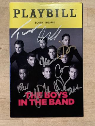 Boys In The Band Full Cast Signed Broadway Playbill May 2018 Autographed Lgbtq,